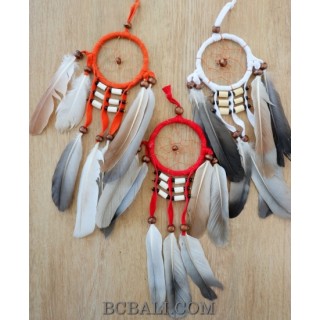 small hanging native americana style dream catcher keyring